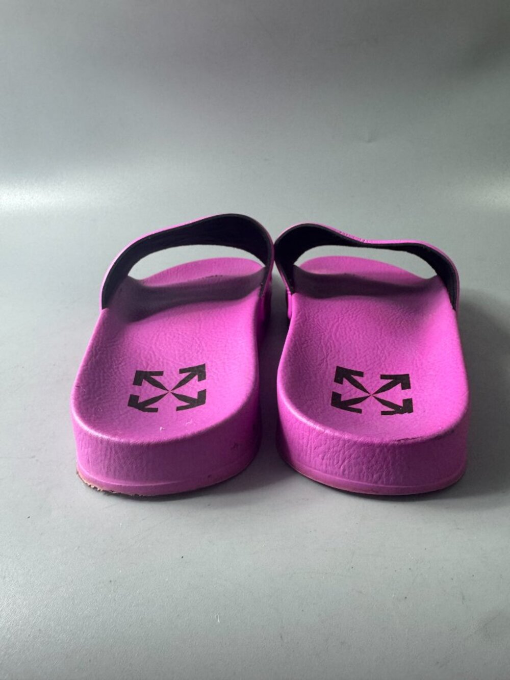 Authentic Off-White Arrow Slider Rubber Slides, Pink, Size 37 - Picture 6 of 13